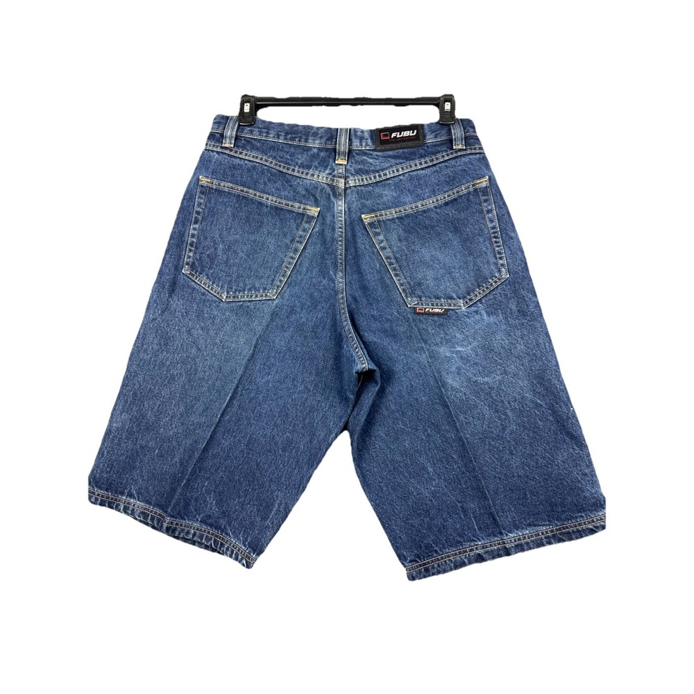 FUBU The Collection Denim Carpenter Shorts Mens 36 Jorts‎ Hip Hop Baggy Skater